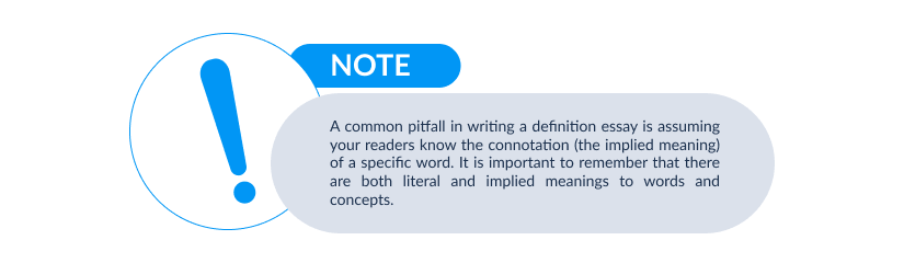 definition essay note